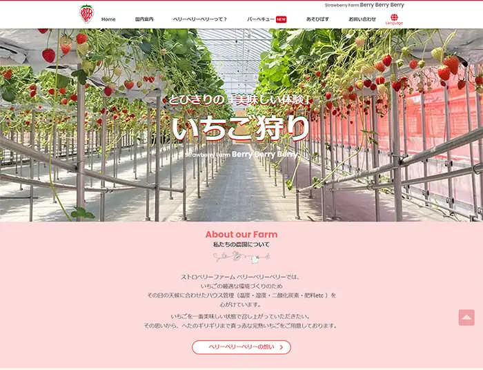 No.005　ストロベリーファーム ベリーベリーベリー公式WEBサイト　レモンな向上心|WEBサイト100選